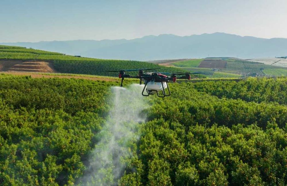 Пръскане с дрон на услуга