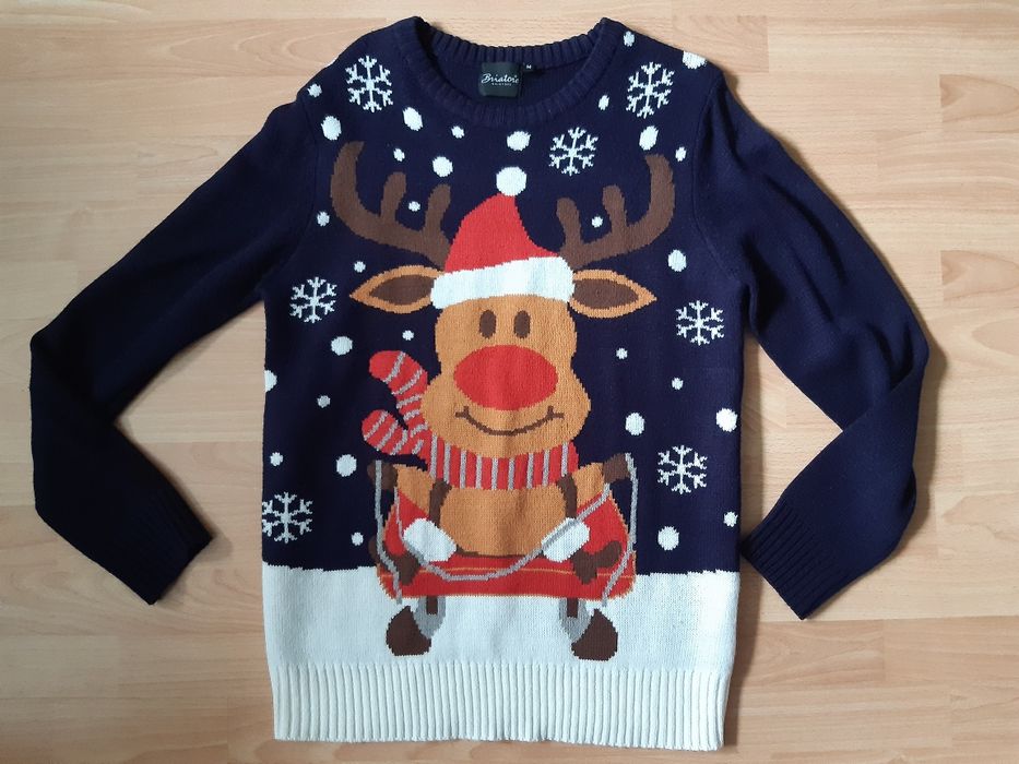 Мъжки коледен пуловер, размер М