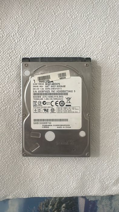 SSD Toshiba 750gb