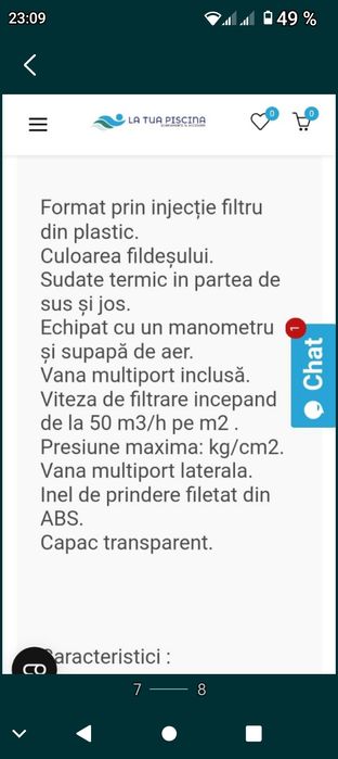 Vând filtru nisip piscina