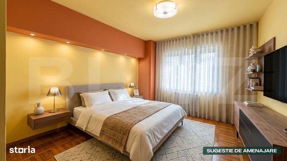 Apartament decomandat 3 camere cu lift , 75 mp, zona  Poarta Bucuresti