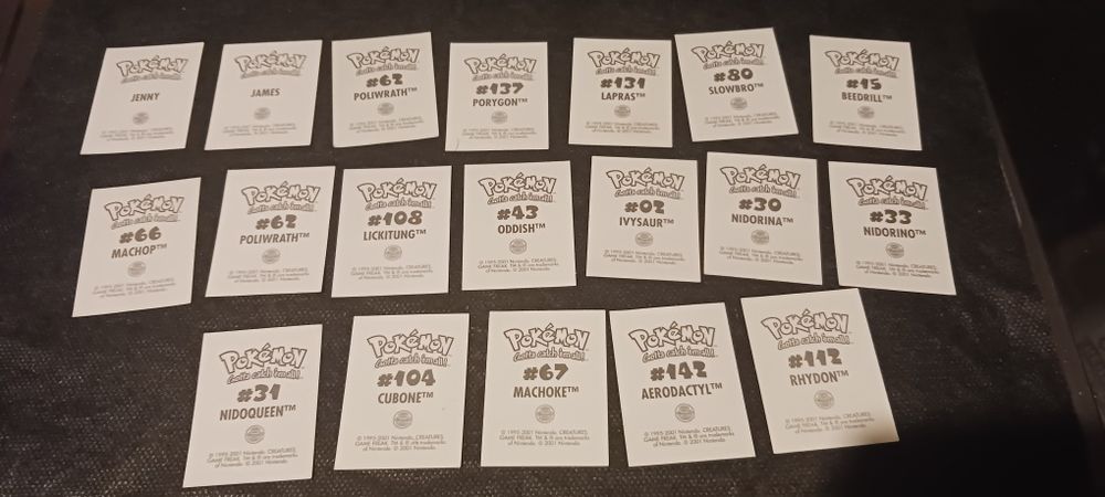 Лепенки и албум Pokemon