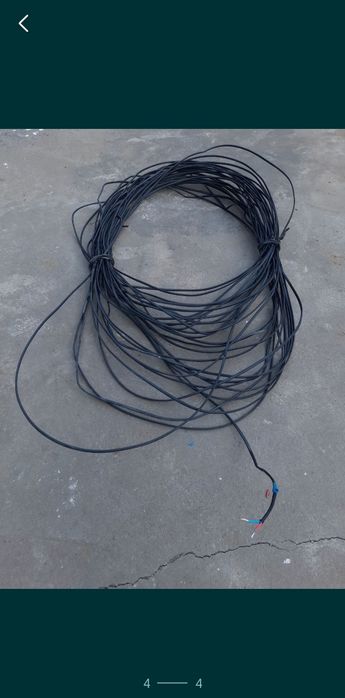 Продаётся алюминиевый кабель 4мм2. 100 метров