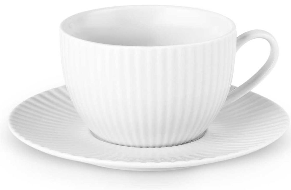 Порцеланов сервиз за чай и кафе 6 чаши 250мл с чинийки