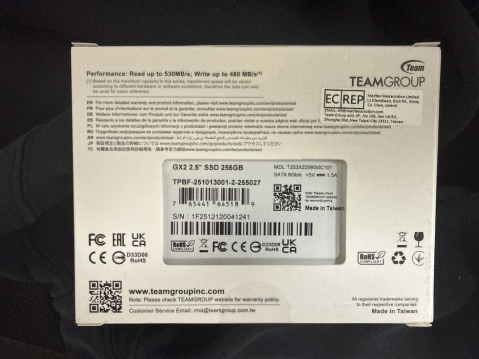 TeamGroup GX2 256GB SSD