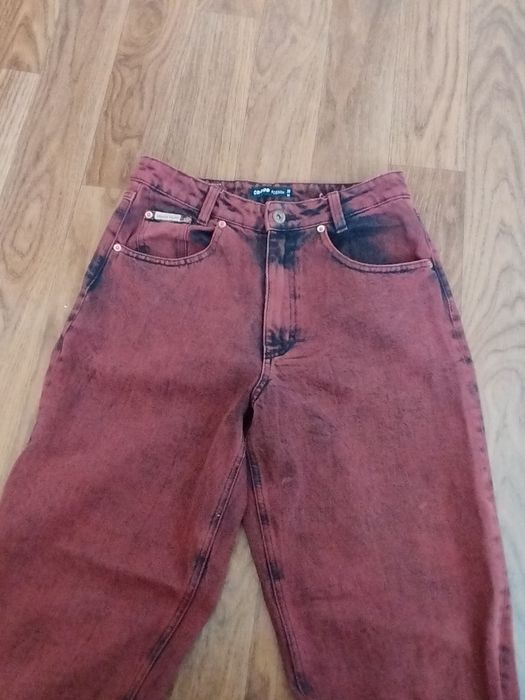 Бордовые джинсы Cropp #Denim.