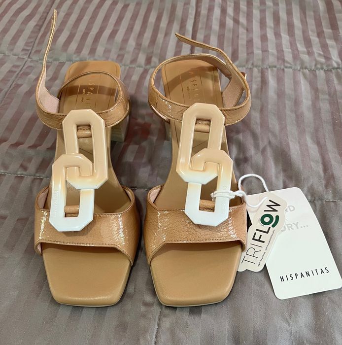 Sandale elegante maro/crem Hispanitas