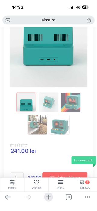 Boxa portabila - Retro - RS-80 sigilata