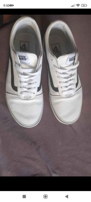 Ванс кецове, бели, естествена кожа 41 номер Vans real leather EU 41