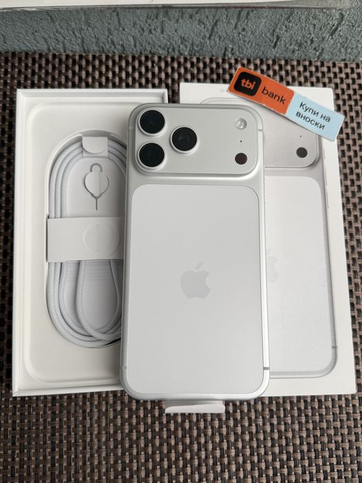 НОВ! *ЛИЗИНГ* iPhone 17 Pro Max 256Gb Silver Гаранция