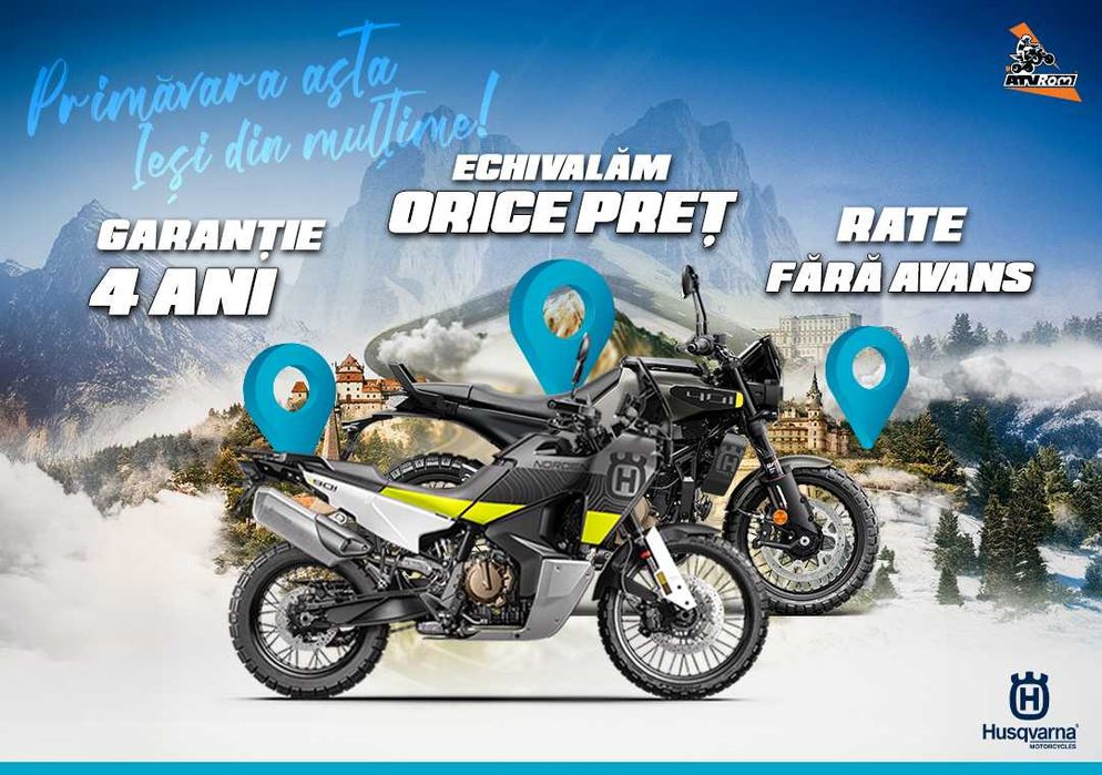 Motociclete Husqvarna (Finantare flexibila)