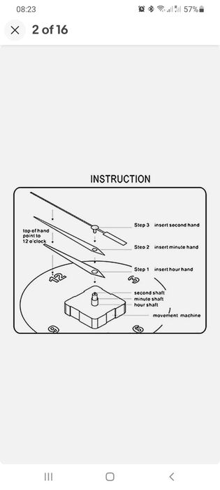 Ceas de perete Moderna, autoadeziv