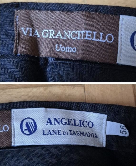 Pantaloni artizanali Via Grancitello, Lână Tasmania, Bărbați 56