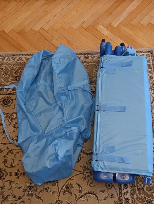 Детска сгъваема кошара с две нива