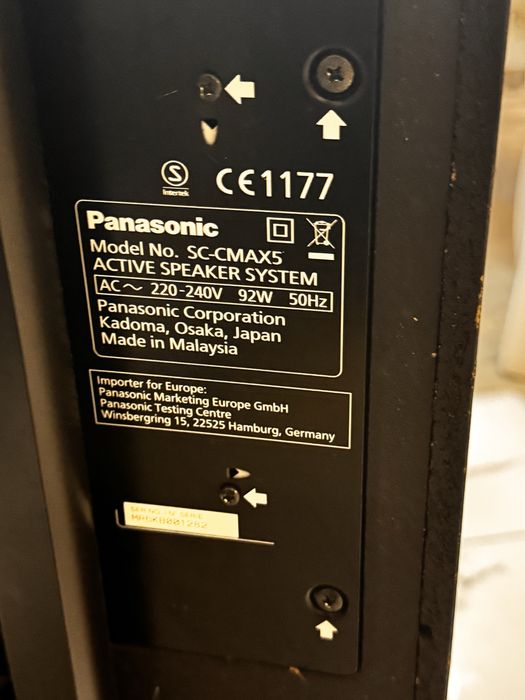 vand boxa panasonic Sc-max5