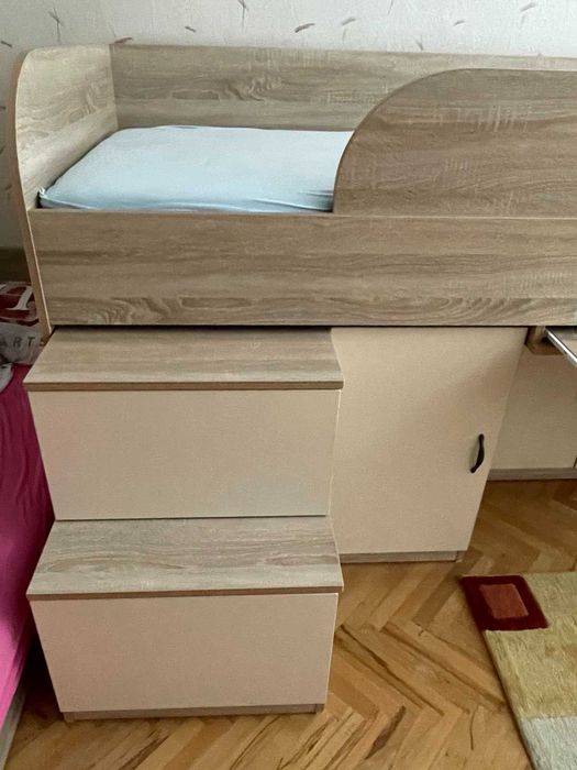 Детско легло, цвят Сонома
