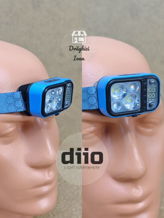 Lanterna PREMIUM de cap cu afisaj digital si leduri CREE P35