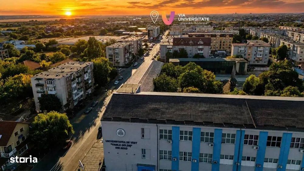 Apartament o camera VIA UNIVERSITATE Arad de la dezvoltator avans 5%