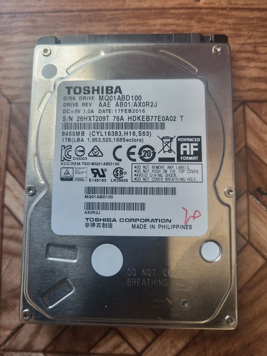 Харддиск Tochiba