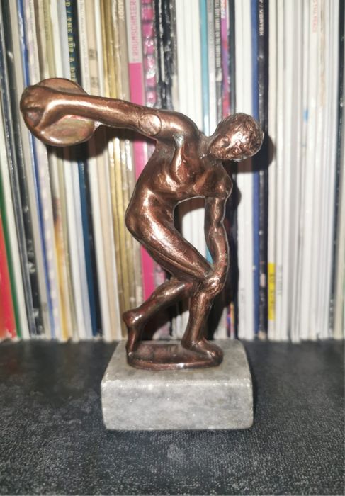 Фигура на диско - хвъргач на Мирон  винтидж бронзова фигурка  статуя