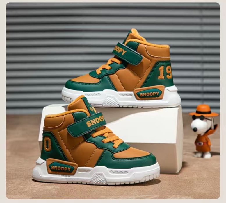 Snoopy Демисезонные осенние ботинки для мальчика