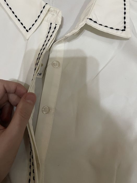 Женская белая блузка для школы, работы и учебы