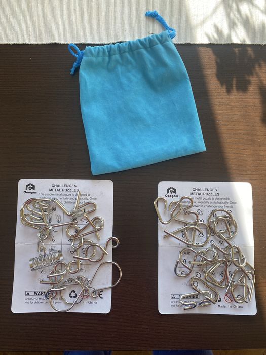 Интелигентни игри, комплект метални пъзели Active Minds