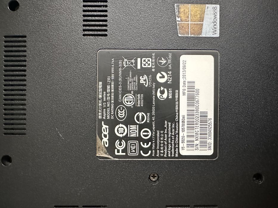 ноутбук acer. в отличном состояний
