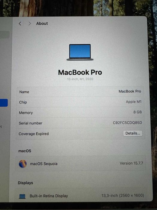 Macbook Pro 13 (M1 8/256) идеальный