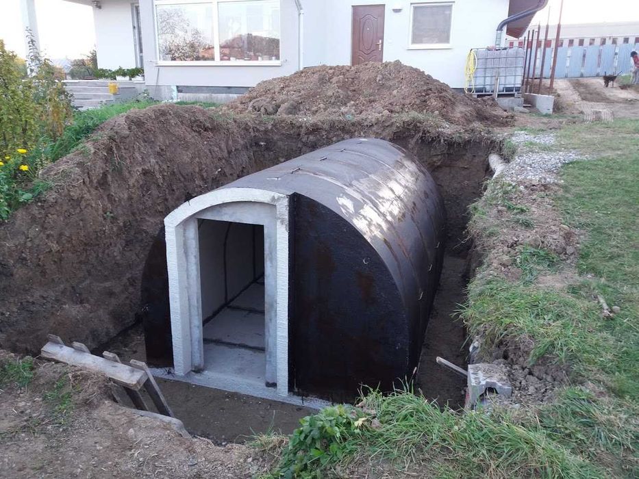 Pivnita modulara din beton armat , ingropata