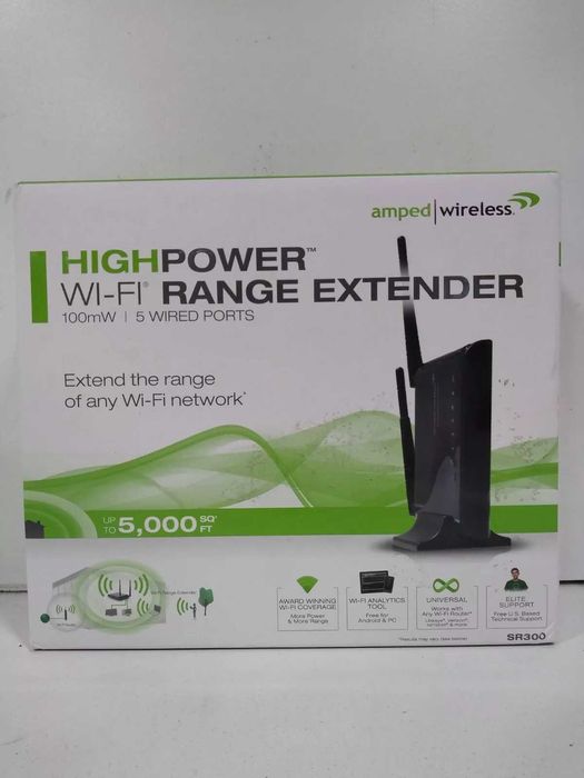 Удължител на обхват WiFi усилвател, Amped WirelessSR300 висока мощност
