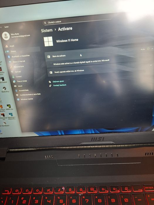 Vând laptopul MSI katana GF76