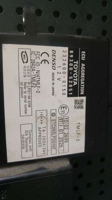 Modul inchidere centralizata toyota yaris p9 8930052051 2326000150