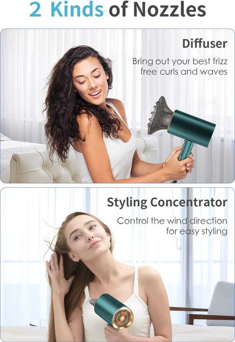 Професионален, сгъваем  йонен сешоар LEXLIFE, 1200W