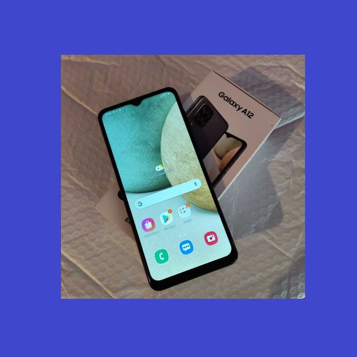 Telefon Samsung A12 - 4GB/64GB ca NOU - la cutie - folie & husa BONUS