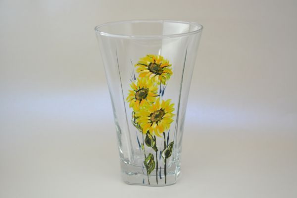 Ръчно рисуван Комплект "Слъчногледи", Макове от 6 части. Ново