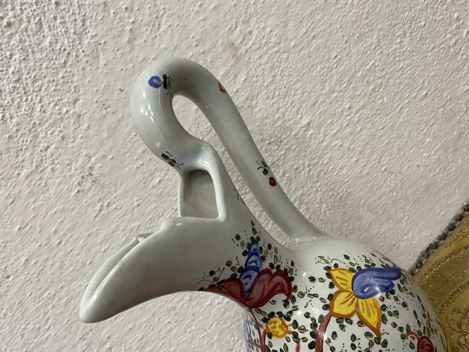 Голяма италианска порцеланова кана - ваза