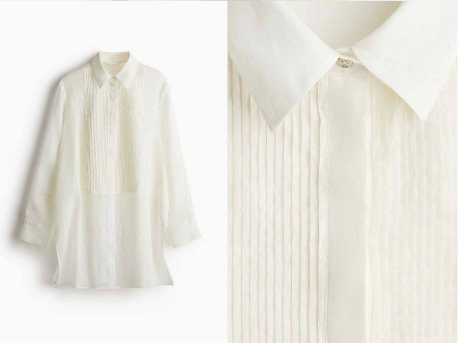 Новые рубашки хлопок /лен H&M, размер L / XL /2XL /3XL (50/64)
