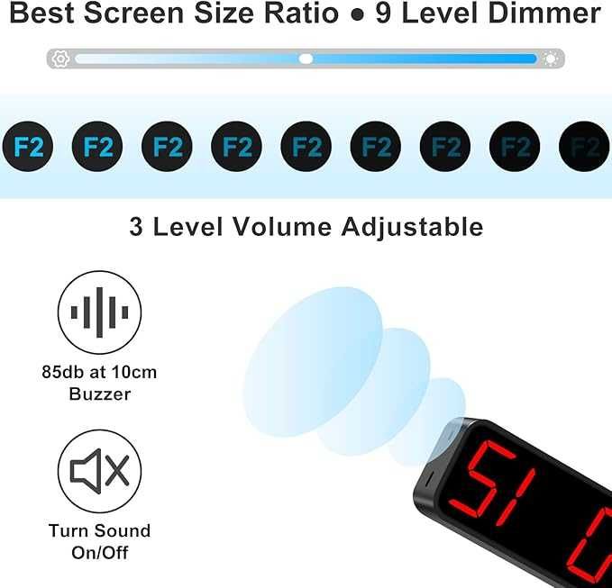 Таймер за фитнес с LED  дисплей и дистанционно Jhering