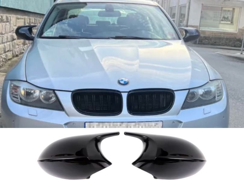 М Капаци Огледала BMW E90/E91/E92-черен гланц- пре фейс Батман М Визия
