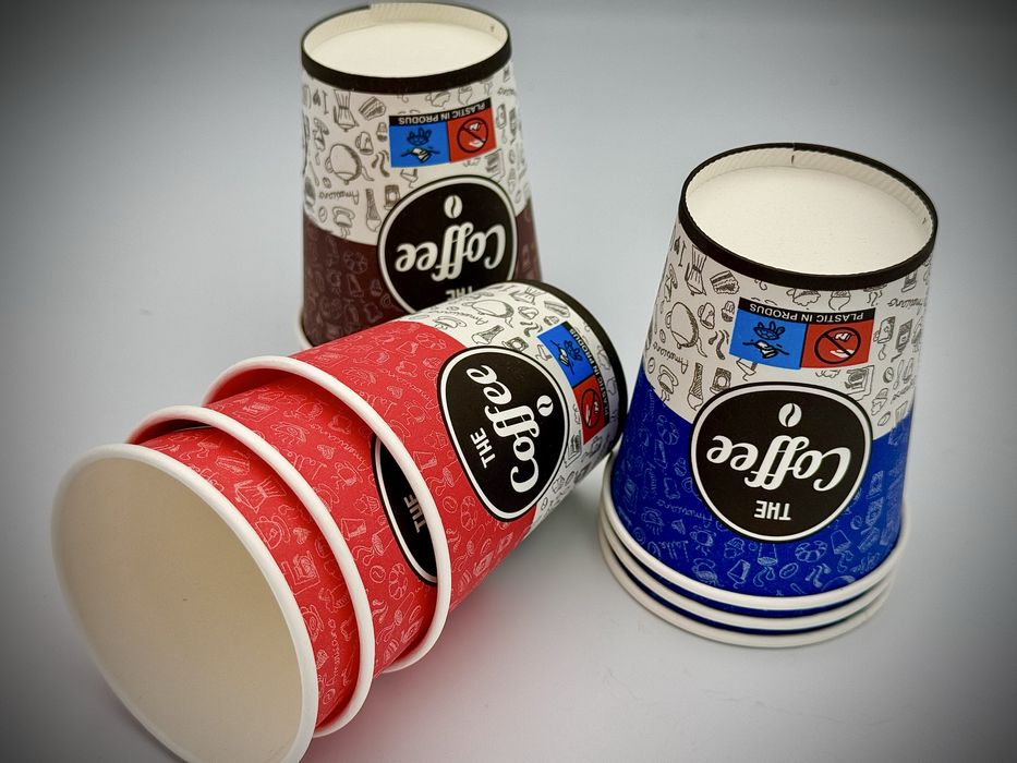 Pahare din carton automate 180ml 6oz