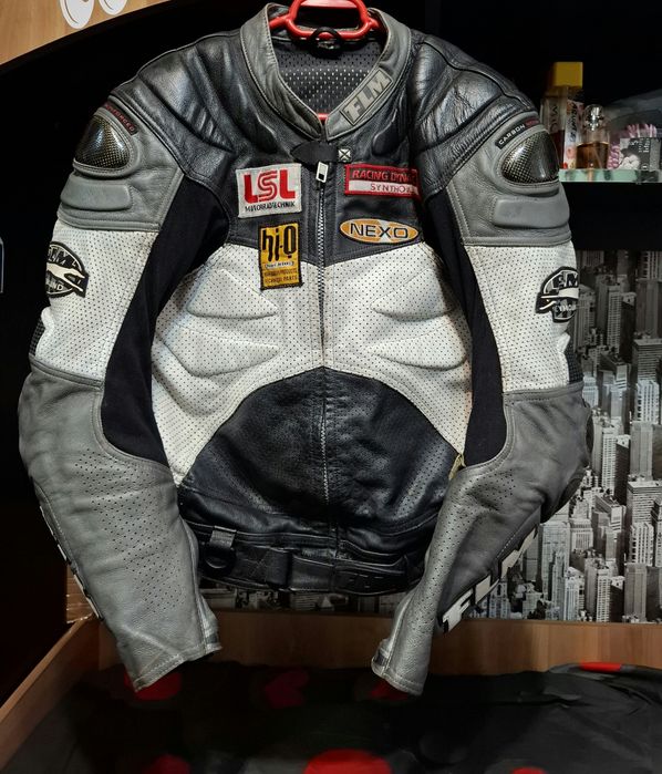 Geaca moto piele