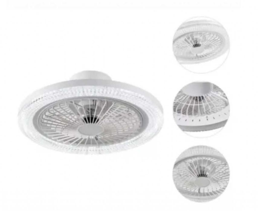 2в1 Smart LED RGB Лампа Вентилатор за таван с дистанционно управление