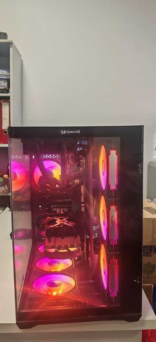 Мощен Геймърски Компютър Ryzen 5 7500X3D/32Gb DDR5/1TB SSD Corsair/RTX 3070TI/WIFI & BT/Гаранция