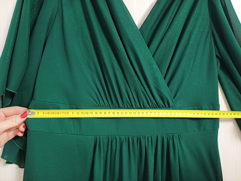 Rochie ocazie elegantă verde smarald