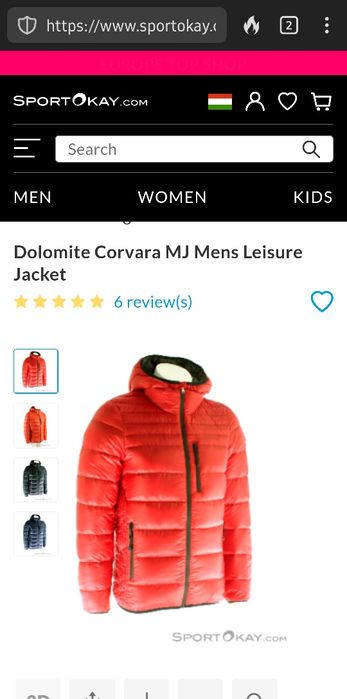 Geacă Dolomite 1897 roşie, XL