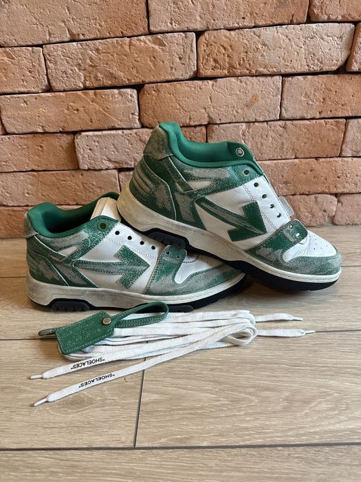Adidasi Off White Out Of Office Leather Green