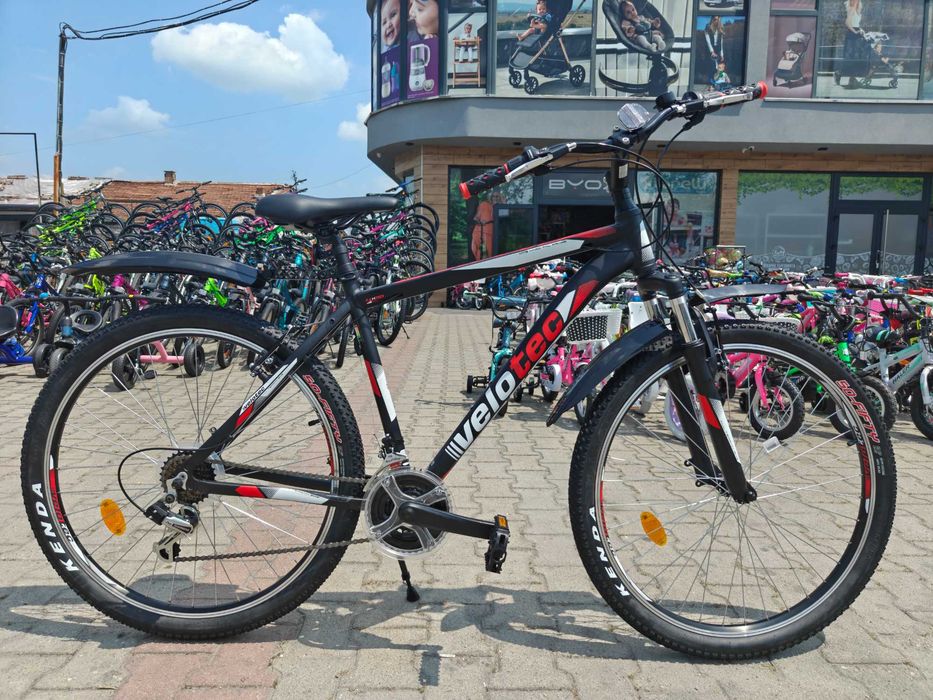 PA Алуминиев велосипед 27.5" PRO черен/червен
