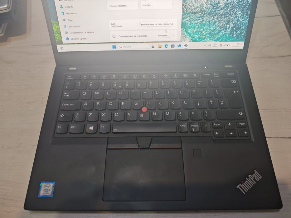 Lenovo X390 13.3" i5-8365U vPro 16 GB RAM 256 GB SSD