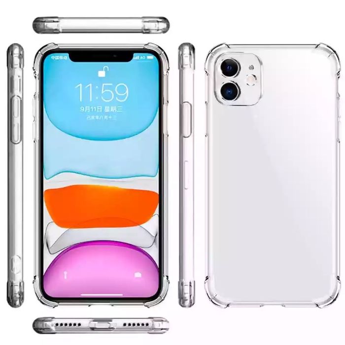 Husa Silicon Anti Soc Clear Case Spate Plastic Iphone 11 12 13 PRO MAX